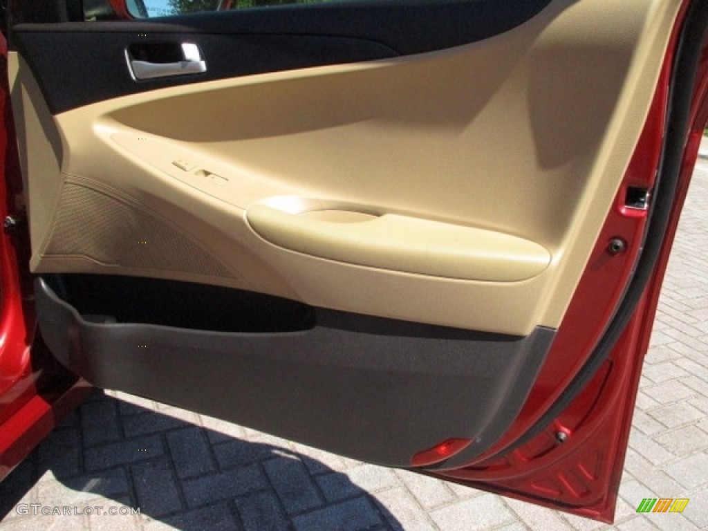 2011 Sonata GLS - Venetian Red / Camel photo #60