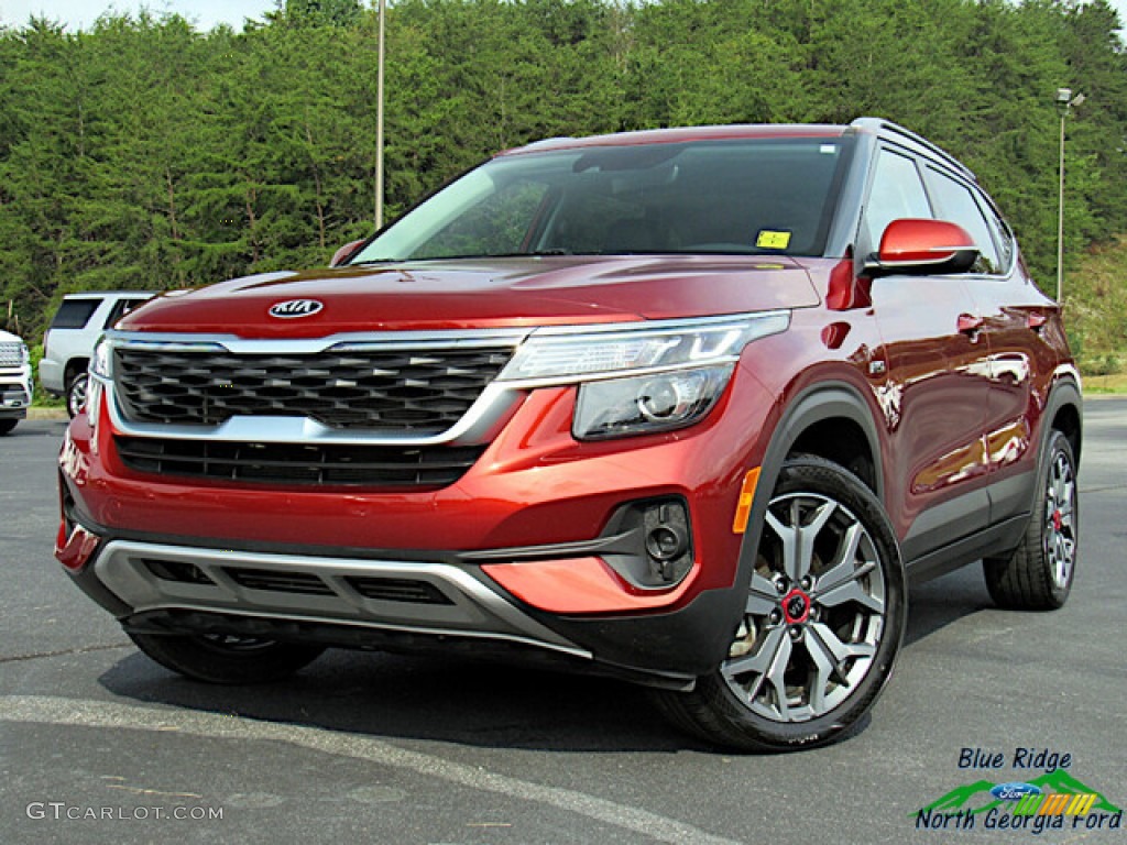 2021 Seltos S Turbo AWD - Mars Orange / Black photo #1