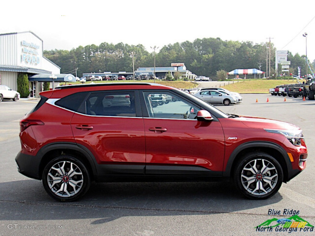 2021 Seltos S Turbo AWD - Mars Orange / Black photo #6