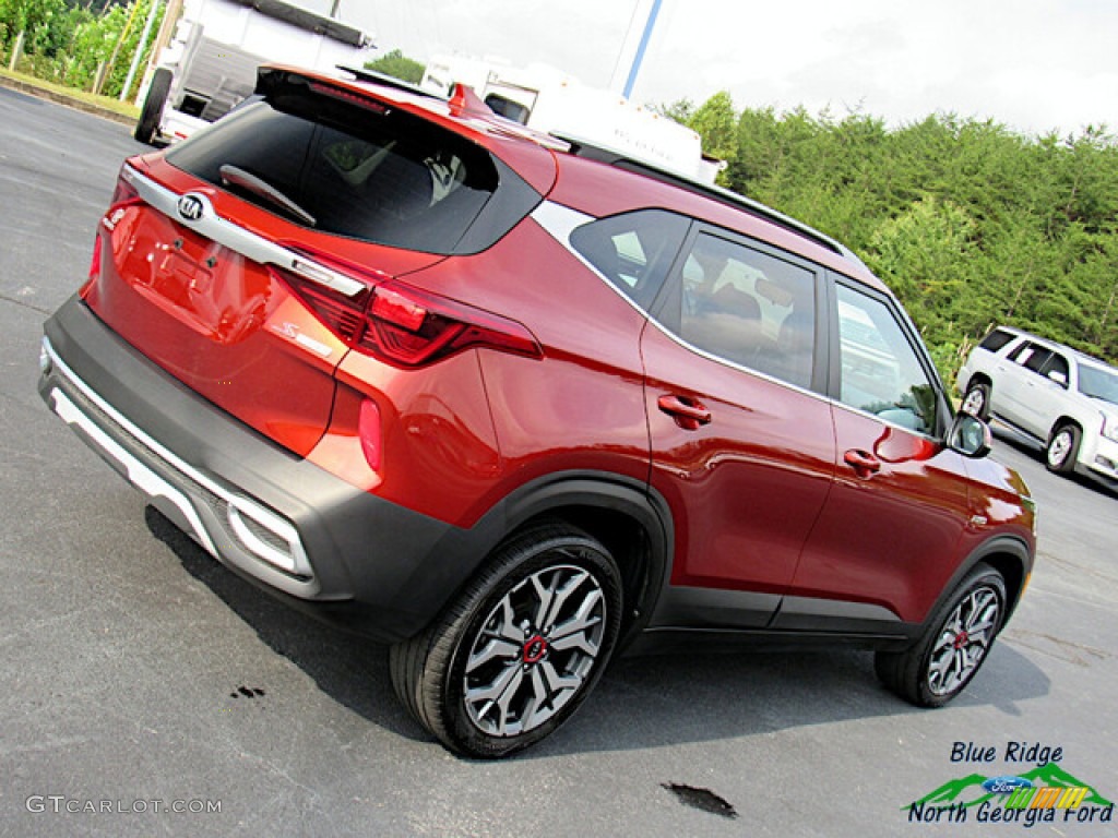 2021 Seltos S Turbo AWD - Mars Orange / Black photo #27