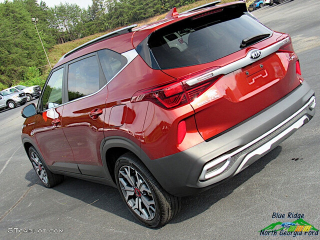 2021 Seltos S Turbo AWD - Mars Orange / Black photo #28
