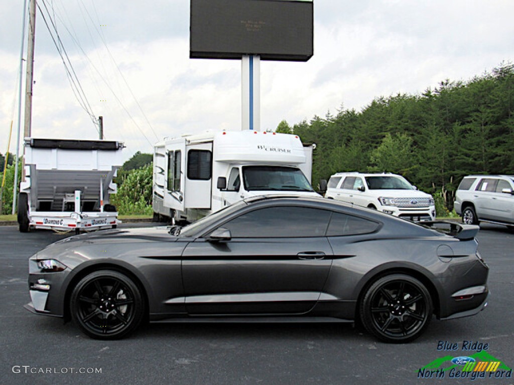2019 Mustang EcoBoost Premium Fastback - Magnetic / Ebony photo #2