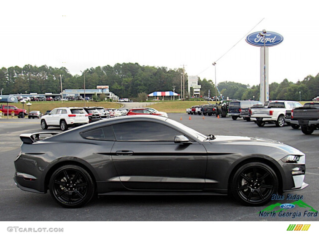 2019 Mustang EcoBoost Premium Fastback - Magnetic / Ebony photo #6