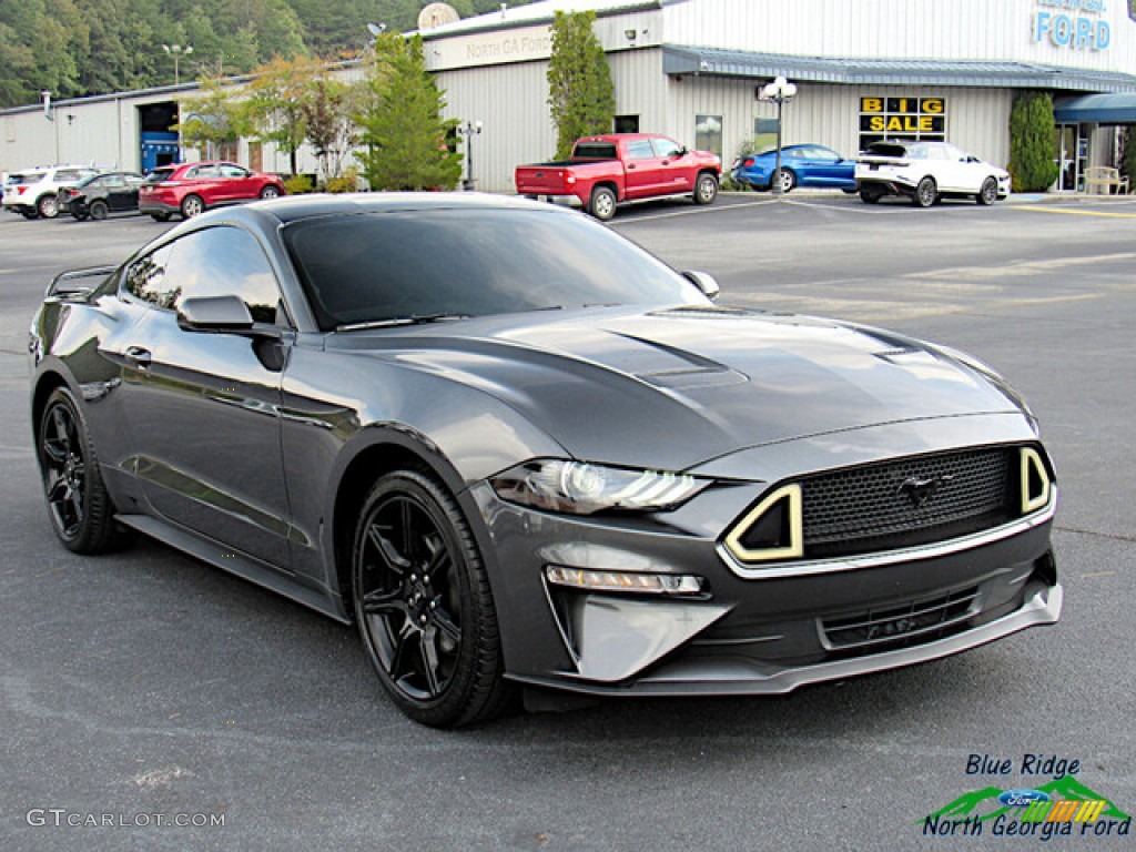 2019 Mustang EcoBoost Premium Fastback - Magnetic / Ebony photo #7