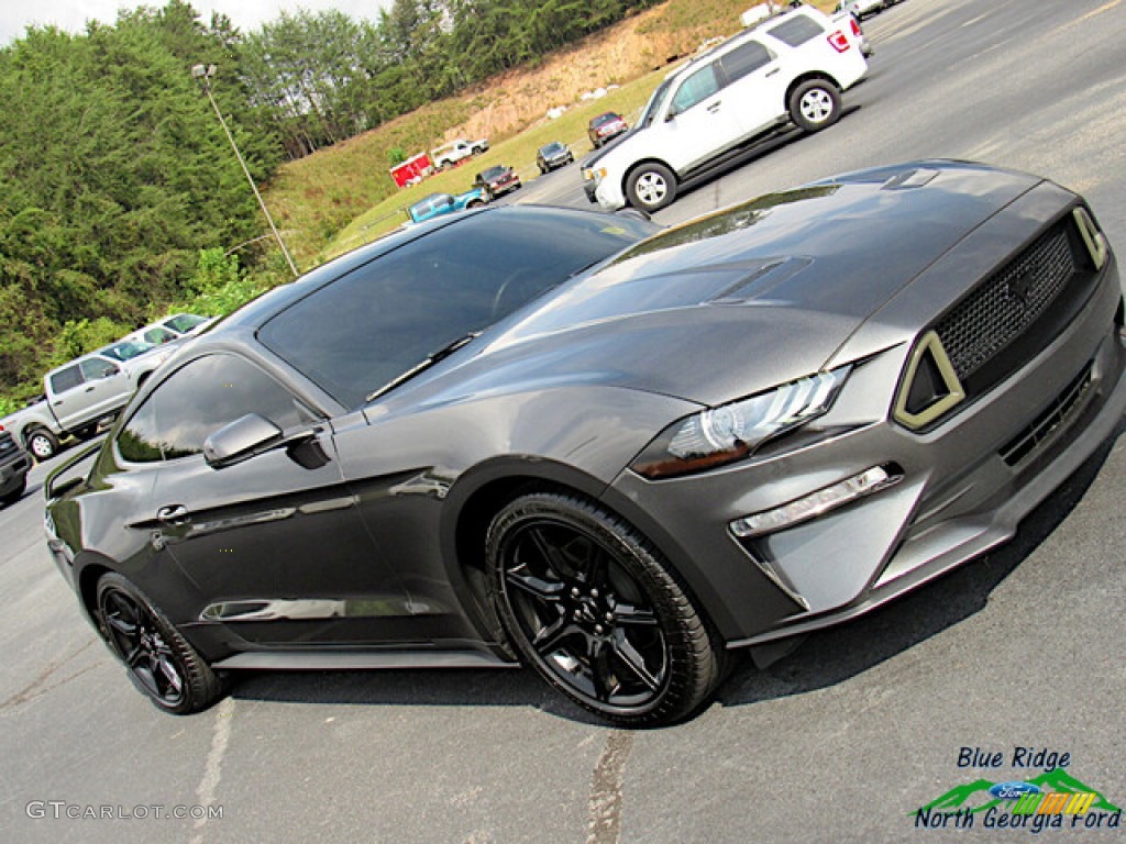 2019 Mustang EcoBoost Premium Fastback - Magnetic / Ebony photo #28