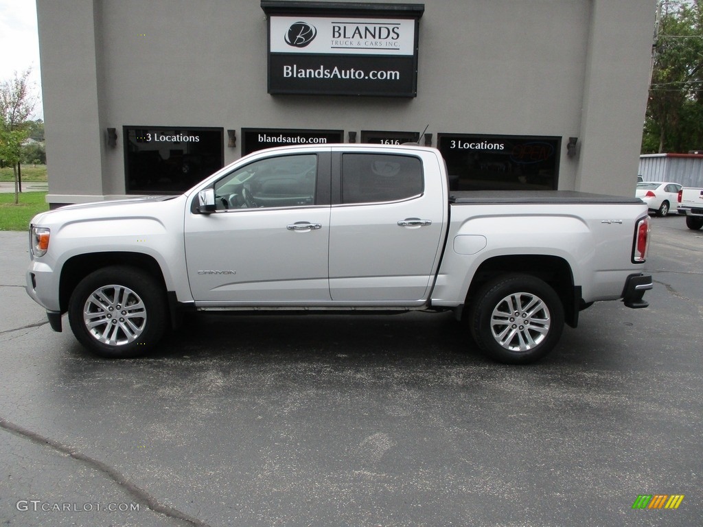 2016 Canyon SLT Crew Cab 4x4 - Quicksilver Metallic / Cocoa/Dune photo #1