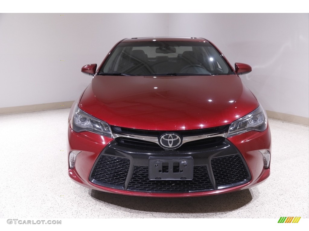 2015 Camry XLE V6 - Ruby Flare Pearl / Black photo #2