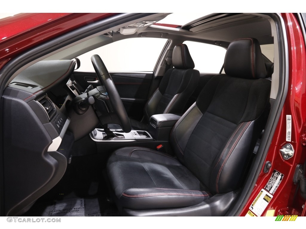 Black Interior 2015 Toyota Camry XLE V6 Photo #142992535