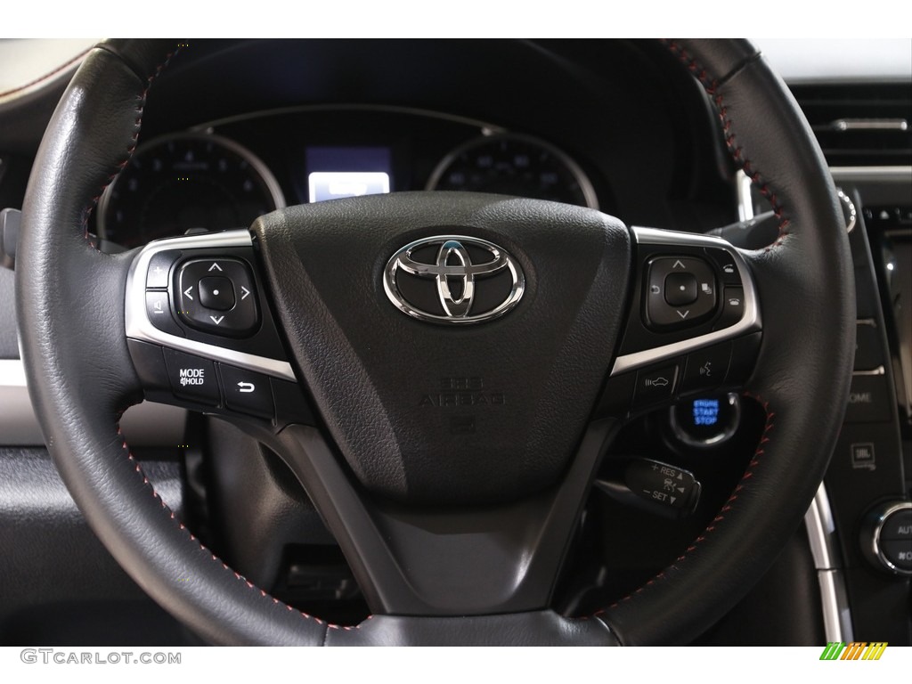 2015 Toyota Camry XLE V6 Black Steering Wheel Photo #142992576