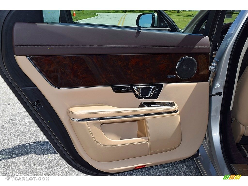 2016 Jaguar XJ L 3.0 AWD Cashew/Truffle Door Panel Photo #142994188