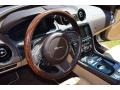 2016 Jaguar XJ Cashew/Truffle Interior Steering Wheel Photo