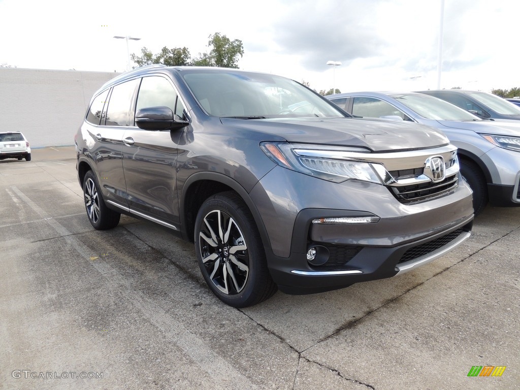Modern Steel Metallic 2022 Honda Pilot Elite AWD Exterior Photo #142994800