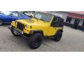 2004 Solar Yellow Jeep Wrangler Sport 4x4 #142992431