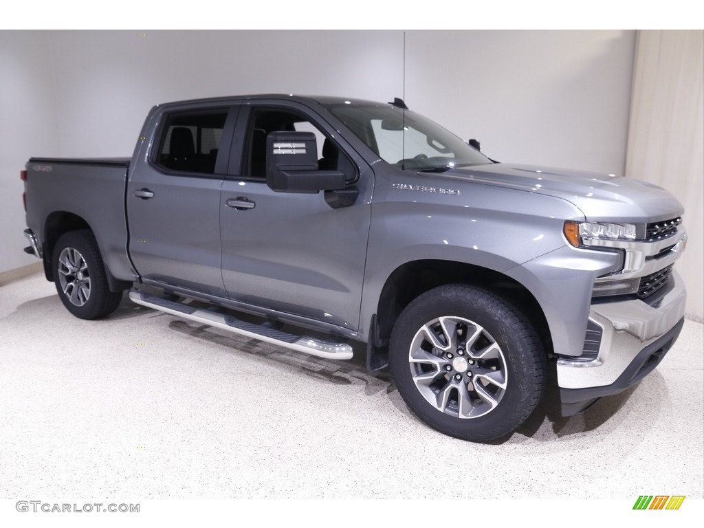 2021 Silverado 1500 LT Crew Cab 4x4 - Satin Steel Metallic / Jet Black photo #1