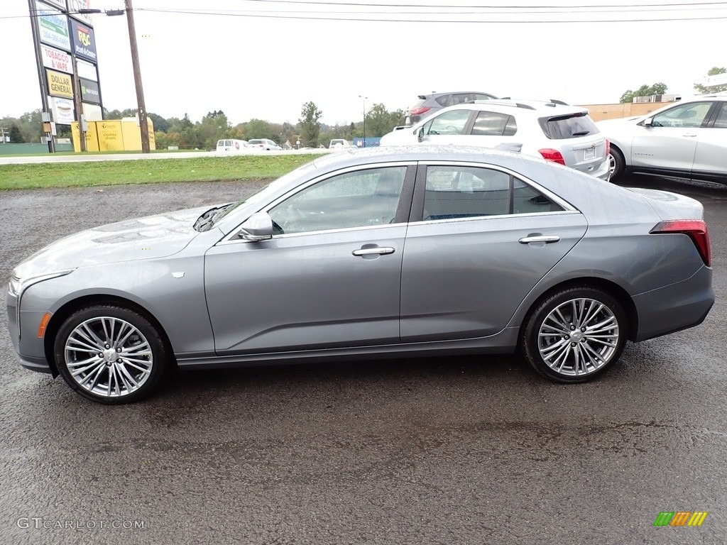 Satin Steel Metallic 2021 Cadillac CT4 Premium Luxury AWD Exterior Photo #142996630