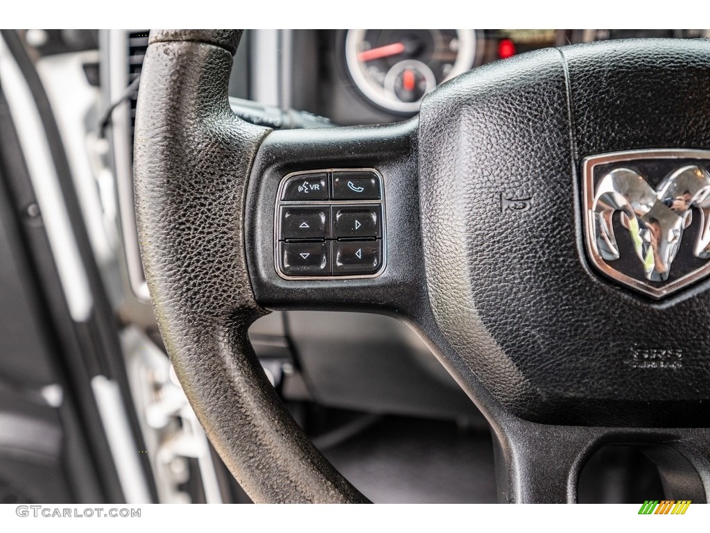 2016 Ram 2500 Tradesman Crew Cab 4x4 Black/Diesel Gray Steering Wheel Photo #142998427