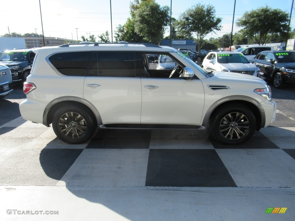 2017 Armada Platinum 4x4 - Pearl White / Almond photo #3