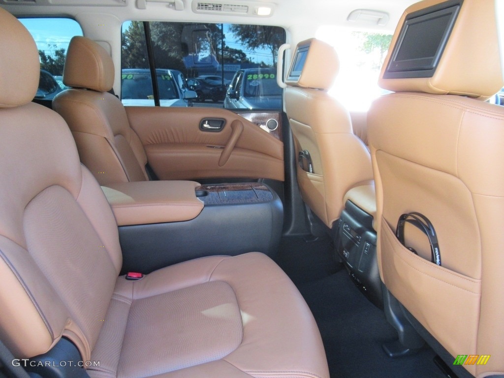 2017 Armada Platinum 4x4 - Pearl White / Almond photo #14