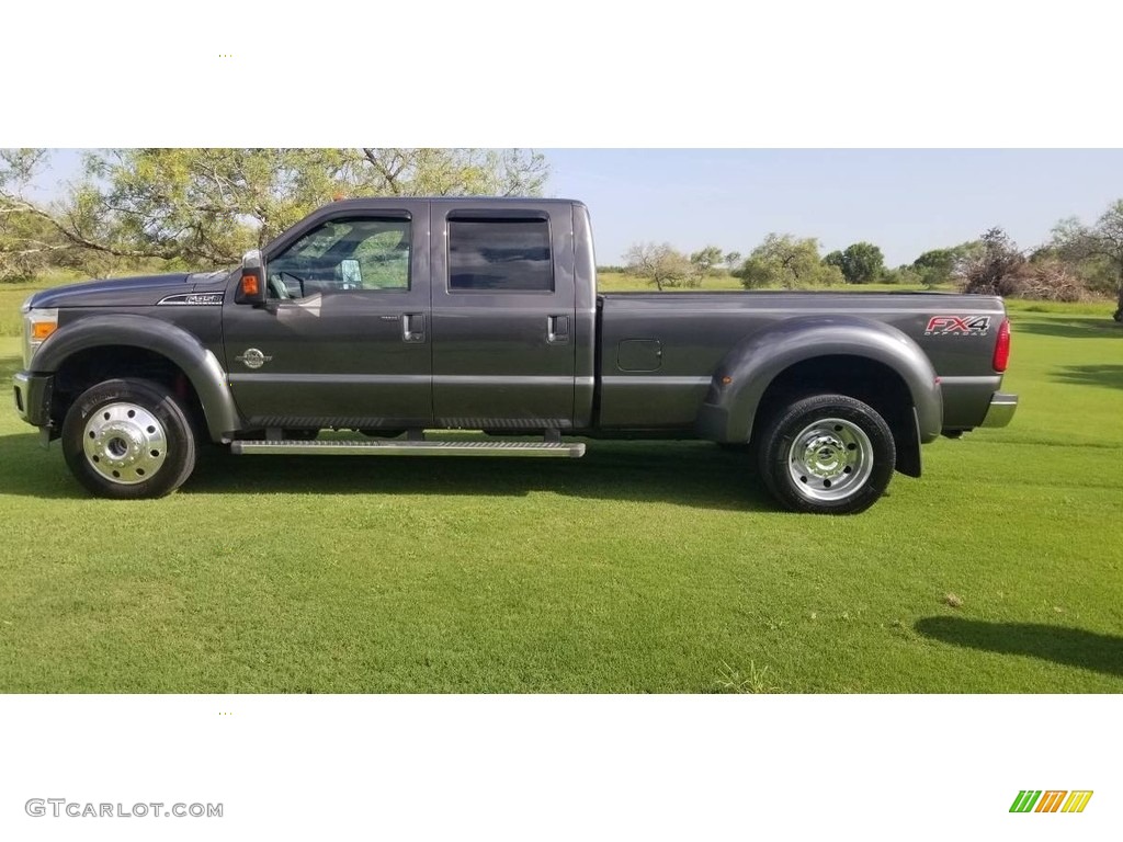 Magnetic Metallic 2016 Ford F450 Super Duty Lariat Crew Cab 4x4 Exterior Photo #143000620