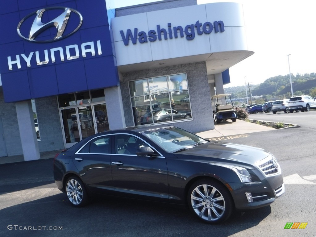 2014 ATS 3.6L AWD - Phantom Gray Metallic / Jet Black/Jet Black photo #2