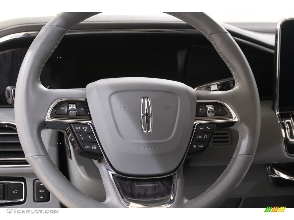 2019 Lincoln Navigator Reserve 4x4 Medium Slate Steering Wheel Photo #143000905