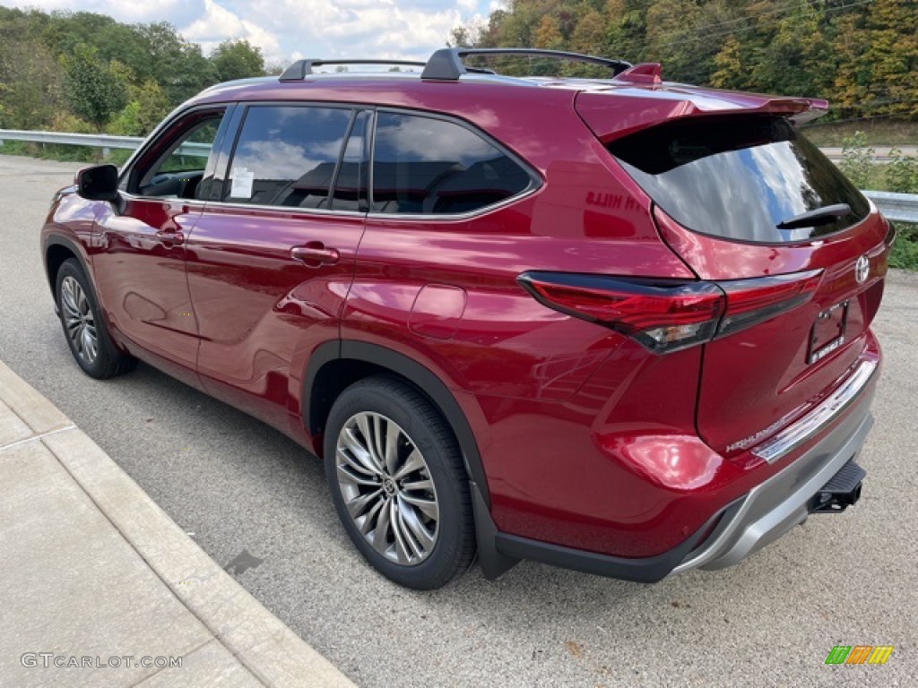 2021 Highlander Platinum AWD - Ruby Flare Pearl / Black photo #2