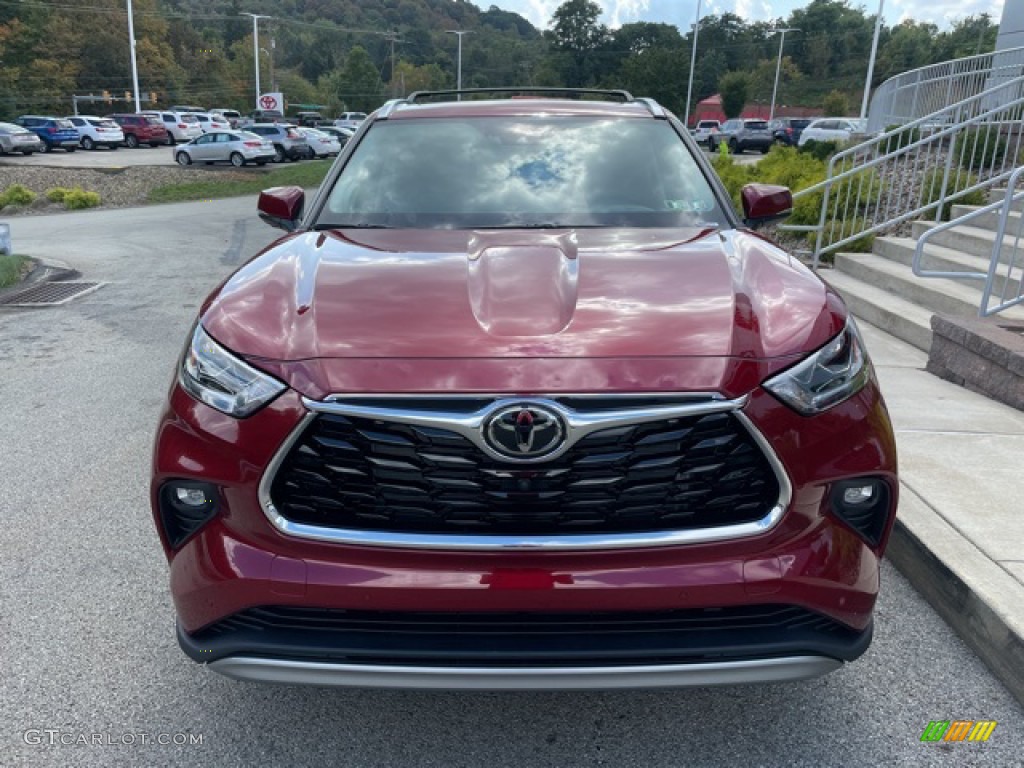 2021 Highlander Platinum AWD - Ruby Flare Pearl / Black photo #6