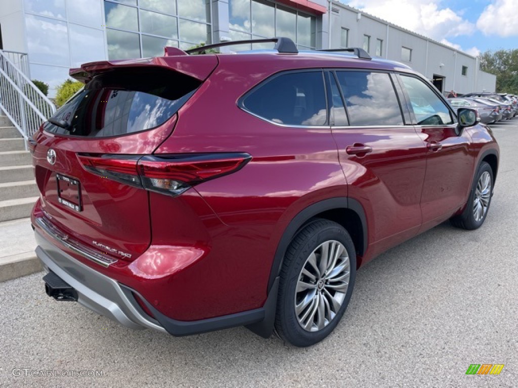 2021 Highlander Platinum AWD - Ruby Flare Pearl / Black photo #9