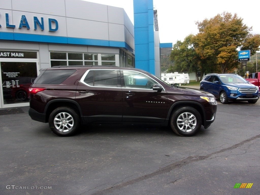2021 Black Cherry Metallic Chevrolet Traverse LT AWD 142999033 Photo