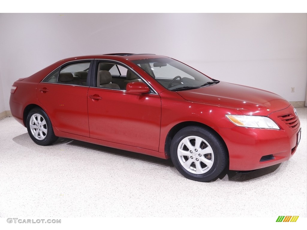 2009 Camry LE - Barcelona Red Metallic / Bisque photo #1