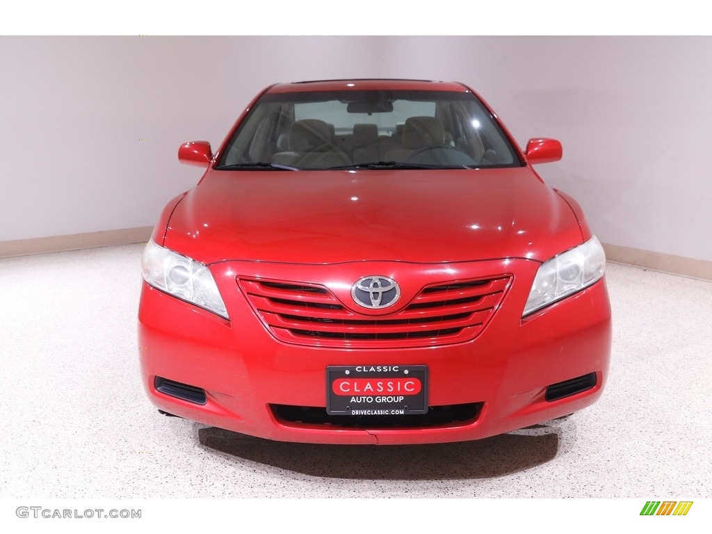 2009 Camry LE - Barcelona Red Metallic / Bisque photo #2
