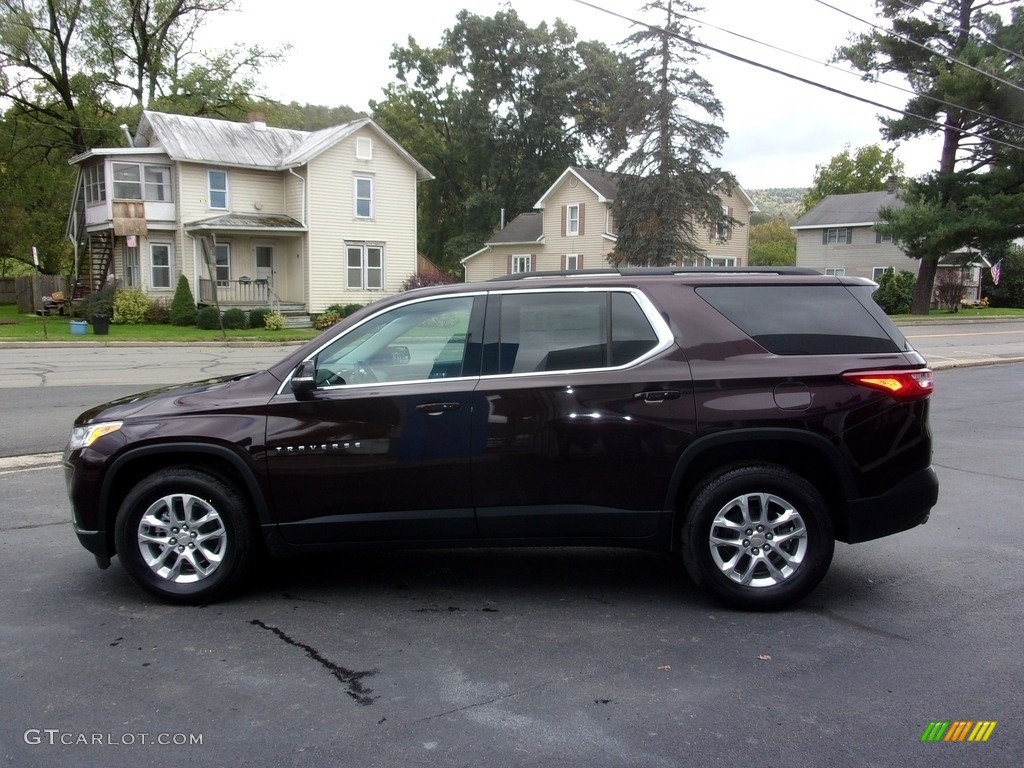 2021 Black Cherry Metallic Chevrolet Traverse LT AWD 142999033 Photo