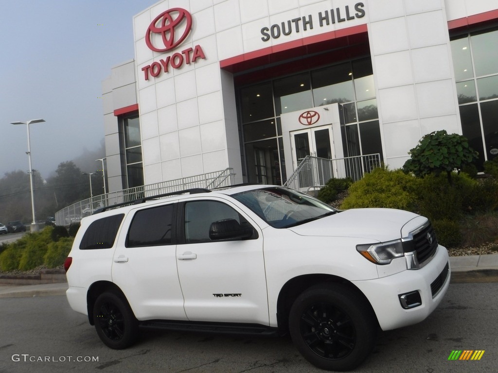 2019 Sequoia TRD Sport 4x4 - Super White / Black photo #2