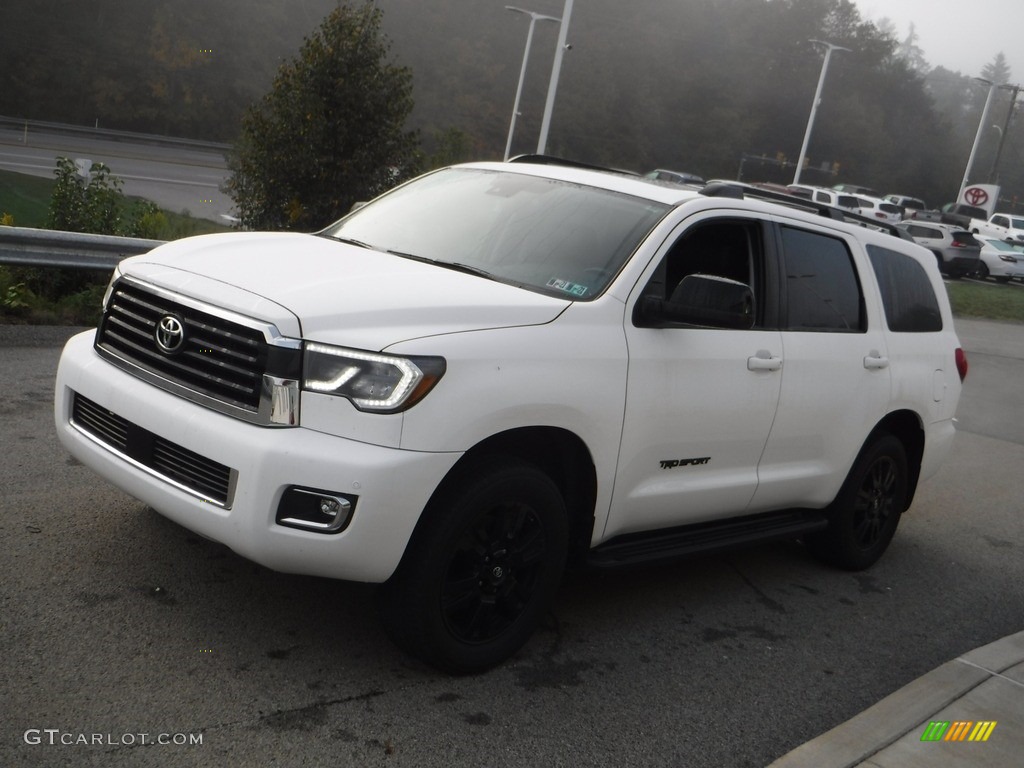 2019 Sequoia TRD Sport 4x4 - Super White / Black photo #14