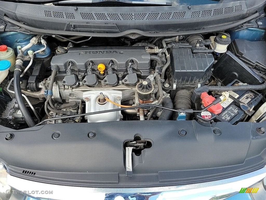 2010 Civic LX Sedan - Atomic Blue Metallic / Gray photo #4