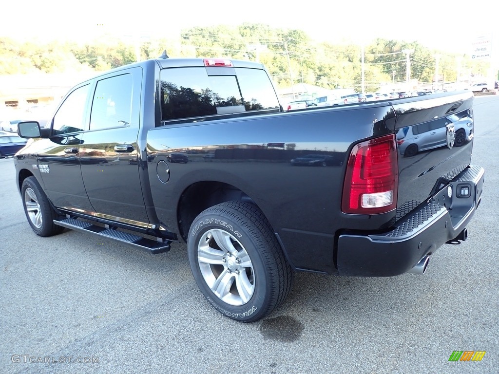 2018 1500 Sport Crew Cab 4x4 - Brilliant Black Crystal Pearl / Black photo #3