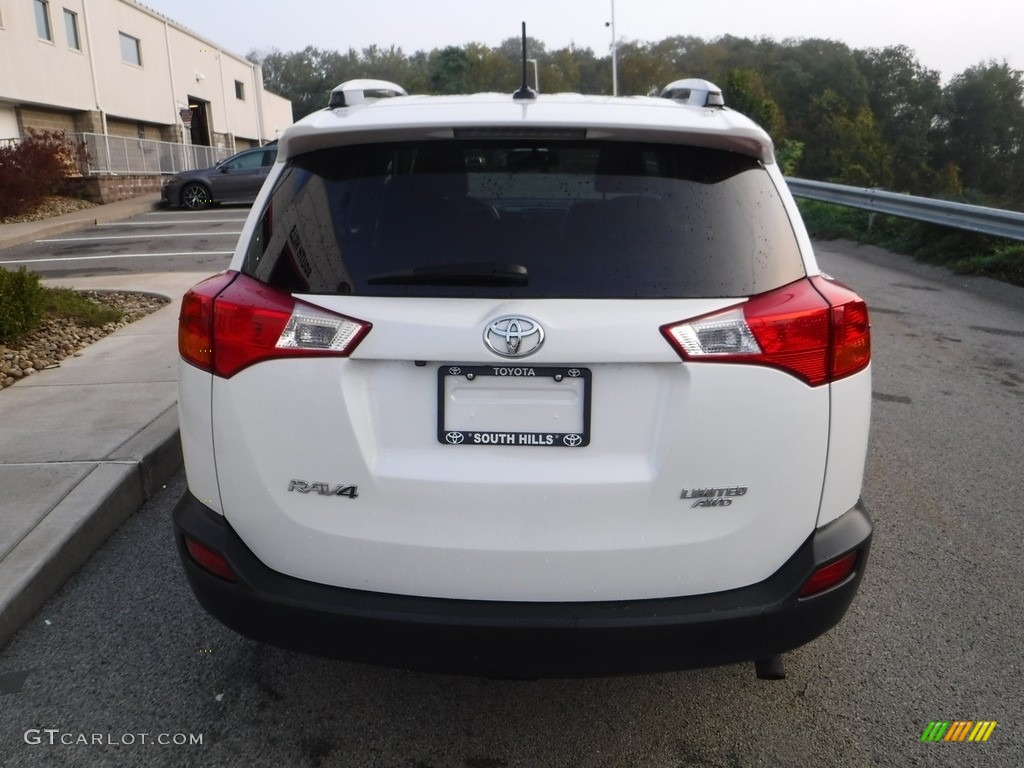 2015 RAV4 Limited AWD - Blizzard Pearl / Latte photo #16