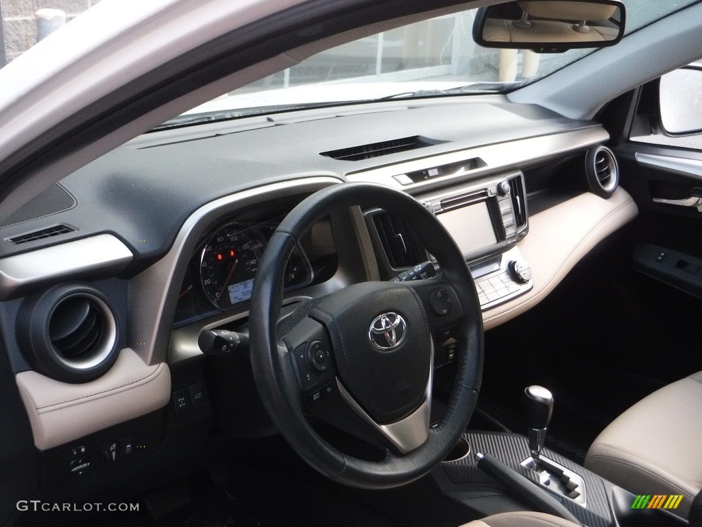2015 RAV4 Limited AWD - Blizzard Pearl / Latte photo #21