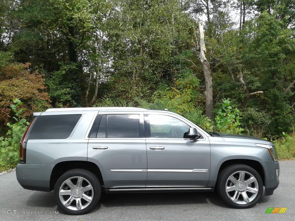 Satin Steel Metallic 2019 Cadillac Escalade Premium Luxury 4WD Exterior Photo #143003755