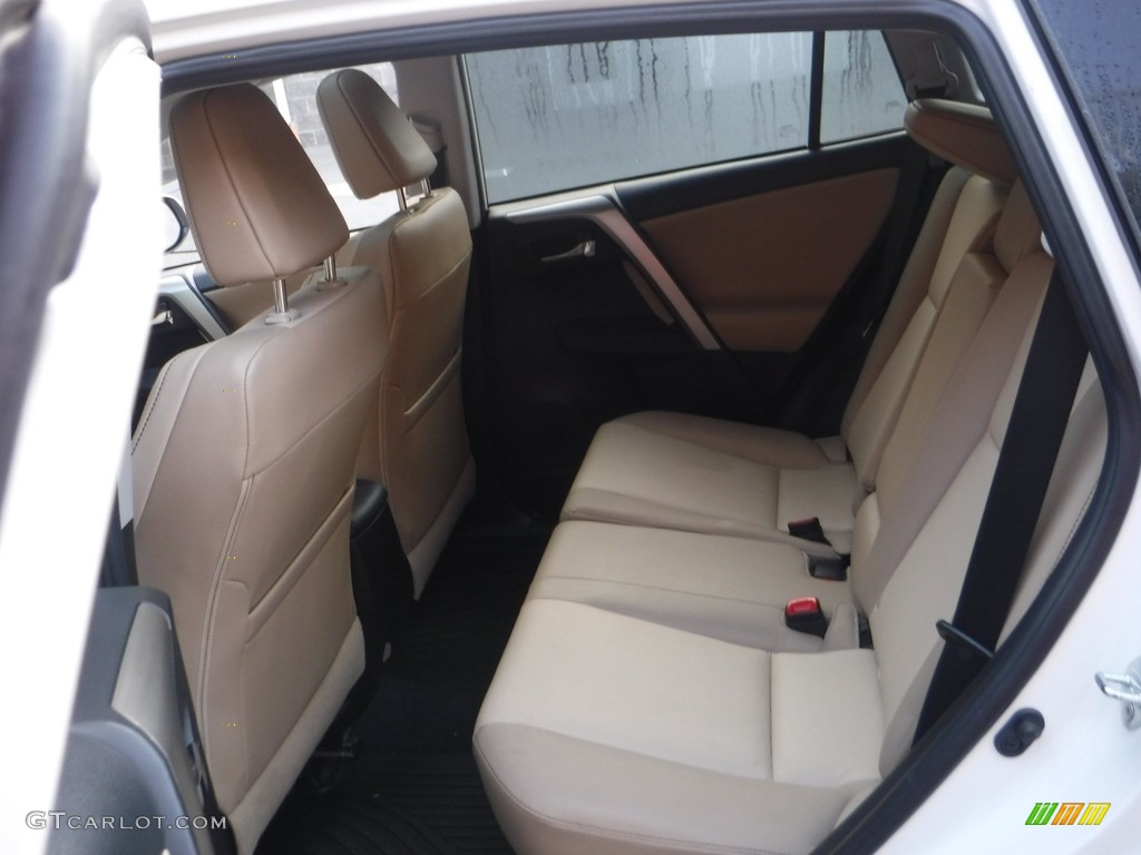 2015 RAV4 Limited AWD - Blizzard Pearl / Latte photo #28