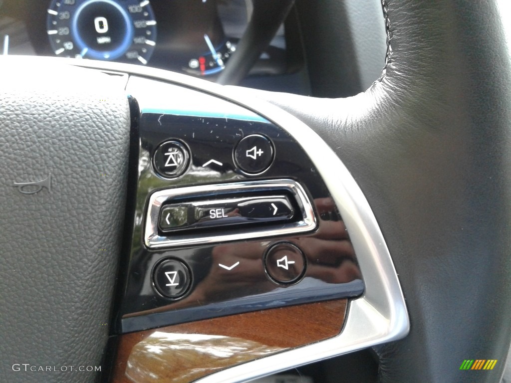 2019 Cadillac Escalade Premium Luxury 4WD Jet Black Steering Wheel Photo #143004034