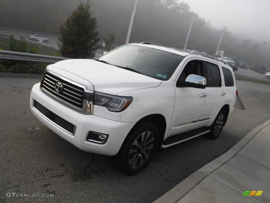 2020 Sequoia Limited 4x4 - Super White / Graphite photo #14