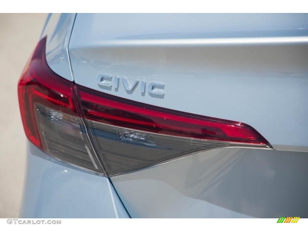 2022 Civic EX Sedan - Morning Mist Metallic / Black photo #6