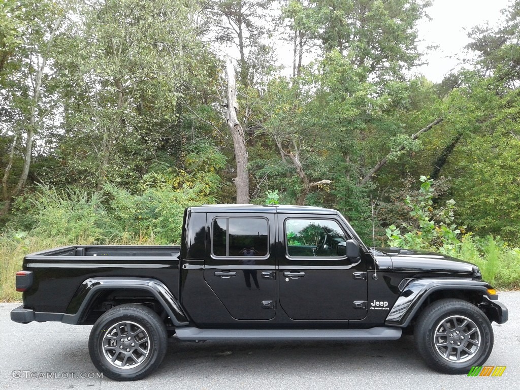 Black 2020 Jeep Gladiator Overland 4x4 Exterior Photo #143007515