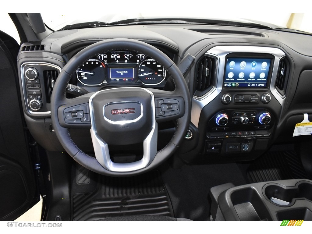 2021 Sierra 1500 SLE Crew Cab 4WD - Pacific Blue Metallic / Jet Black photo #10