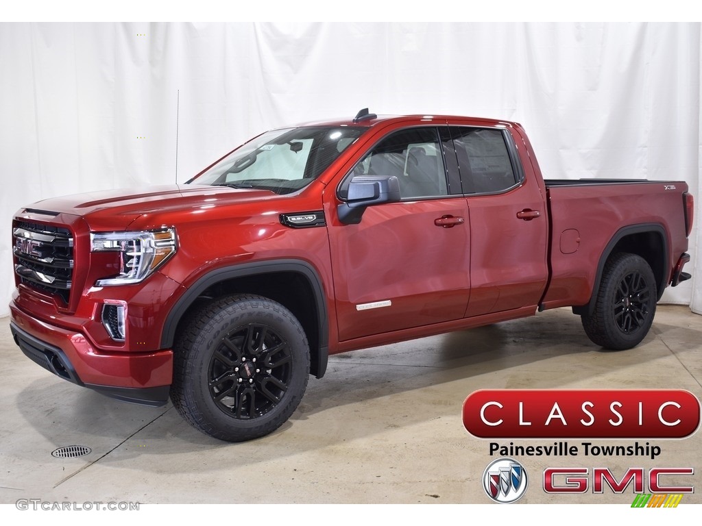 2021 Sierra 1500 Elevation Double Cab 4WD - Cayenne Red Tintcoat / Jet Black photo #1