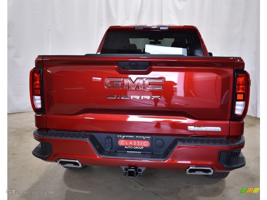 2021 Sierra 1500 Elevation Double Cab 4WD - Cayenne Red Tintcoat / Jet Black photo #3
