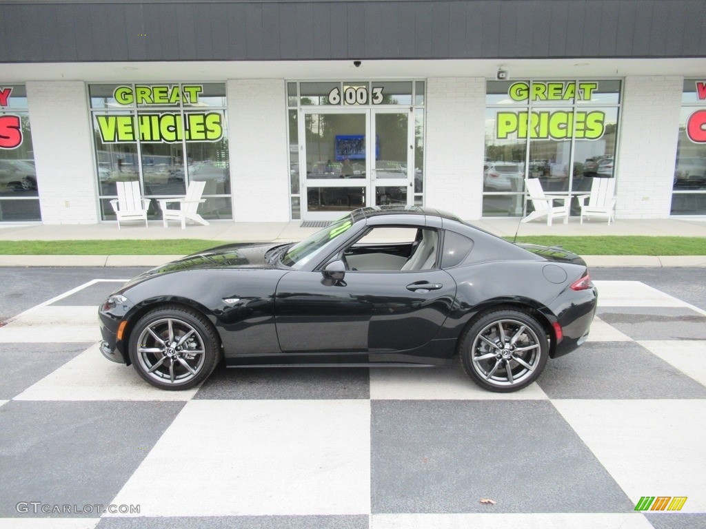2021 MX-5 Miata RF Grand Touring - Jet Black Mica / White photo #1