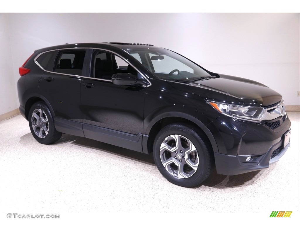 2018 CR-V EX AWD - Crystal Black Pearl / Black photo #1