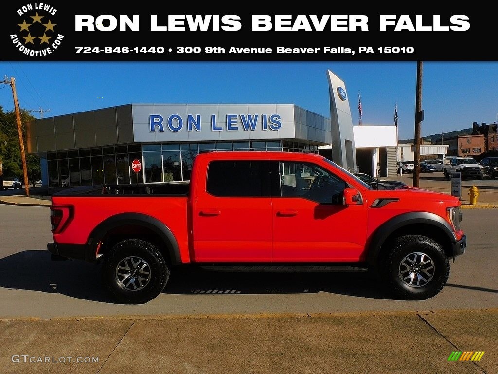 2021 F150 SVT Raptor SuperCrew 4x4 - Code Orange / Raptor Black photo #1